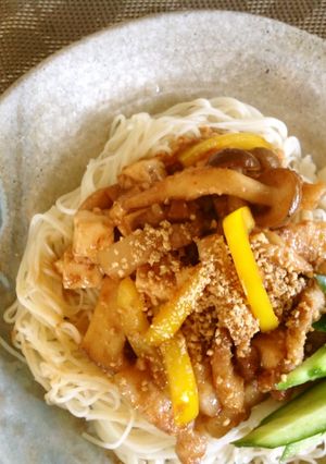 鶏蛋麺で☆肉味噌香るジャージャー麺風-レシピのメイン写真