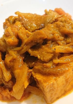 新玉葱で♪厚揚げと豚バラのさっと煮カレー-レシピのメイン写真