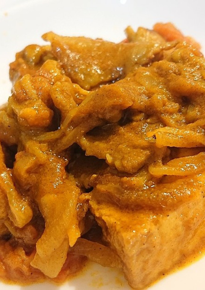 新玉葱で♪厚揚げと豚バラのさっと煮カレー-レシピのメイン写真