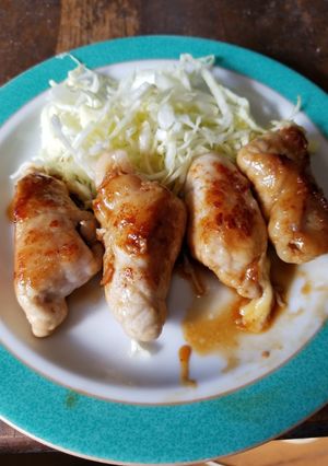豚ロースのチーズ巻き⭐照り焼きソース-レシピのメイン写真