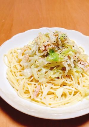 ニンニク無し！キャベツとツナだけのパスタ-レシピのメイン写真