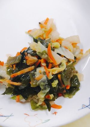 キャベツとわかめの和え物-レシピのメイン写真
