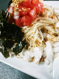 韓国風つゆ香る 新たまトマトそうめん-レシピのメイン写真
