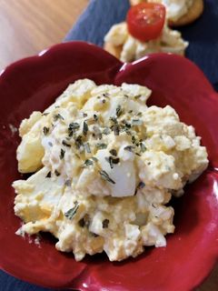 簡単☆木綿豆腐ゆで卵サラダ-レシピのメイン写真