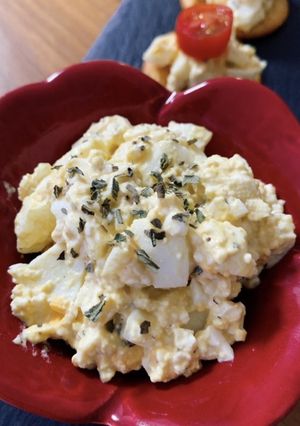 簡単☆木綿豆腐ゆで卵サラダ-レシピのメイン写真