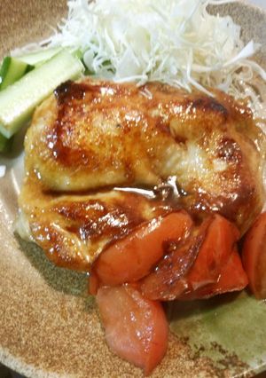 鶏もも肉の青じそトマト焼き-レシピのメイン写真