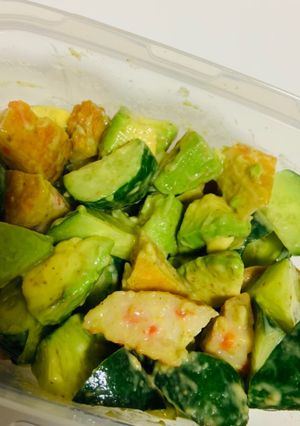 パパッと簡単！野菜天ごまドレ和え-レシピのメイン写真