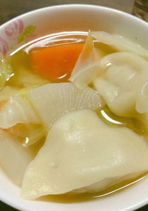 餃子とやさいのスープ♡-レシピのメイン写真