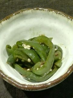減塩 ピーマンの甜麺醤和え-レシピのメイン写真