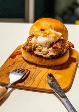 和風プレミアム・チーズインハンバーガー♪-レシピのメイン写真