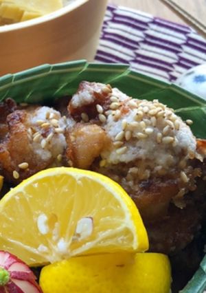 蜂蜜唐揚げ～塩酢ダレで和えてみた～-レシピのメイン写真