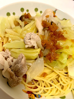 簡単梅の和風パスタ-レシピのメイン写真