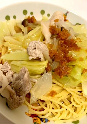 簡単梅の和風パスタ-レシピのメイン写真