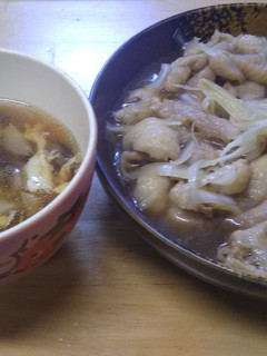 鶏皮ポン酢&中華スープ-レシピのメイン写真