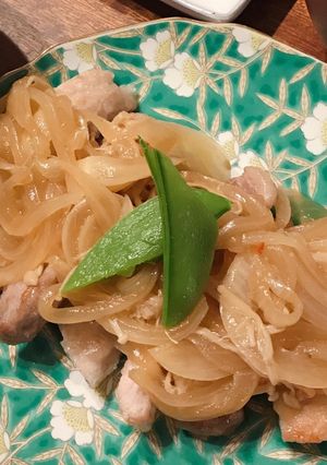 新玉ねぎたっぷりのローストポーク-レシピのメイン写真