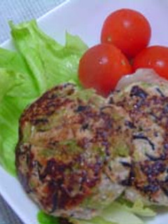 ギョウザの餡でひじきハンバーグ-レシピのメイン写真
