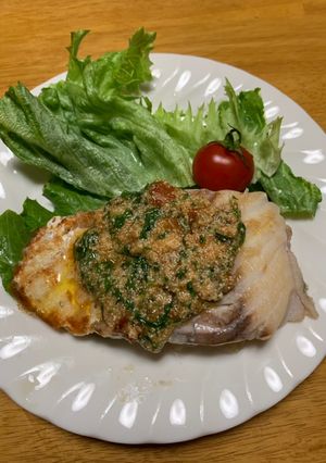 白身魚のムニエル（青じそ明太ソース）-レシピのメイン写真