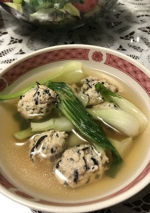 ひじき入り鶏団子のお汁-レシピのメイン写真