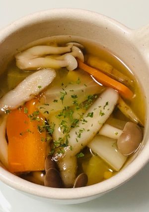 ごぼう香る野菜ときのこのヘルシースープ-レシピのメイン写真