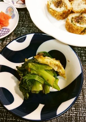 小松菜のおぼろ昆布和え-レシピのメイン写真