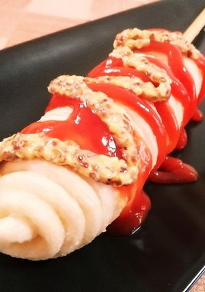 簡単おやつ☆うどんでアメリカンドッグ-レシピのメイン写真