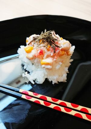 回転寿司風 サラダ軍艦★カニかま★-レシピのメイン写真