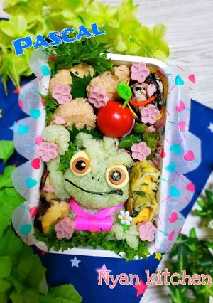 塔の上のラプンツェル『パスカル』キャラ弁-レシピのメイン写真