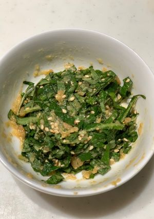 エゴマの葉の味噌和え-レシピのメイン写真