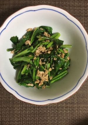 折り菜とツナの炒め物-レシピのメイン写真
