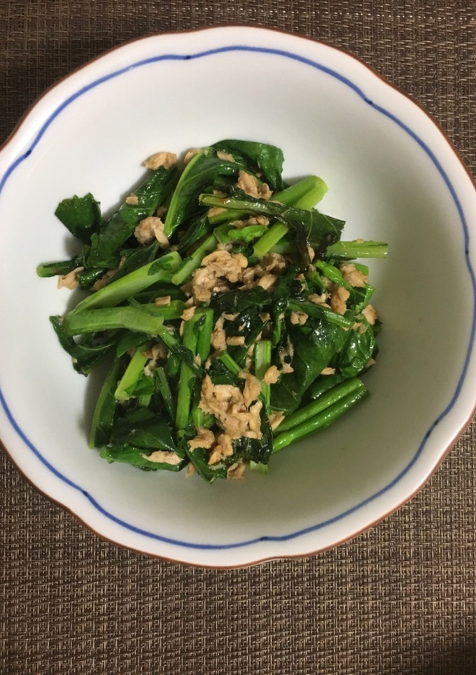 折り菜とツナの炒め物-レシピのメイン写真