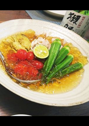 ジュレをまとった夏野菜-レシピのメイン写真