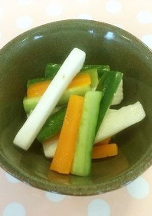 きゅうりと長いもの甘酢漬け（透析食）-レシピのメイン写真
