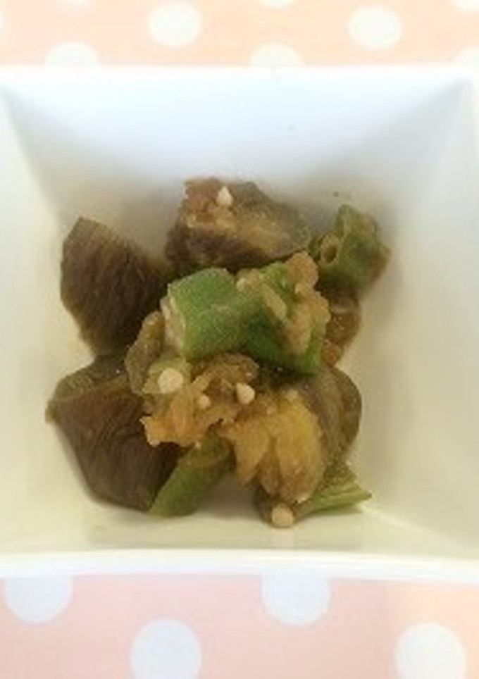 茄子とオクラのみぞれ煮（透析食）-レシピのメイン写真