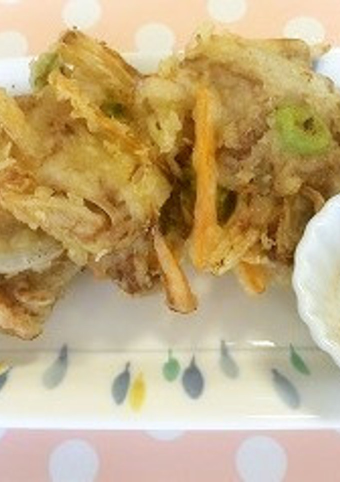 豚肉と野菜のかき揚げ（透析食）-レシピのメイン写真