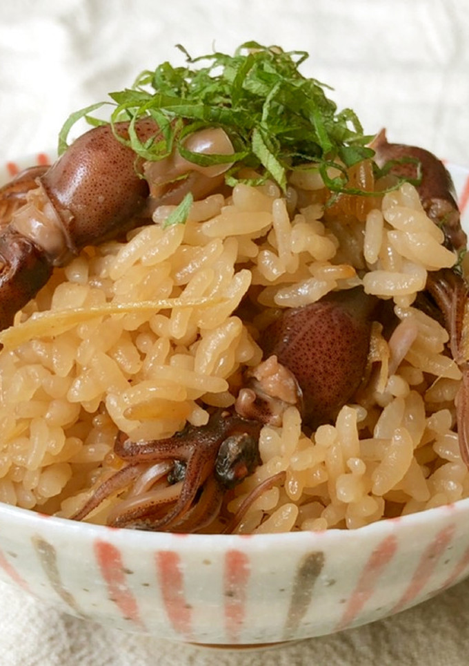 簡単♪ホタルイカと生姜の炊き込み御飯-レシピのメイン写真