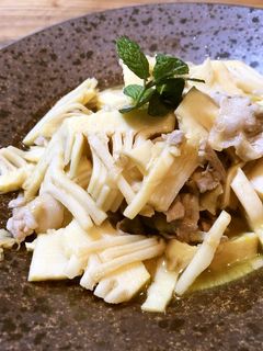 筍と豚肉のポン酢オリーブオイル炒め-レシピのメイン写真