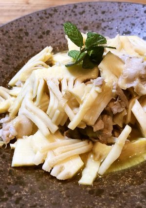 筍と豚肉のポン酢オリーブオイル炒め-レシピのメイン写真
