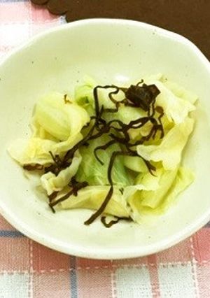 キャベツの塩昆布和え（透析食）-レシピのメイン写真