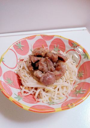 ☆昆布漬けずりともやしのペッパー焼き☆-レシピのメイン写真
