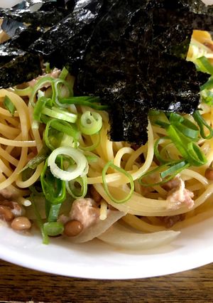 簡単激ウマ納豆ツナパスタ約680kcal-レシピのメイン写真