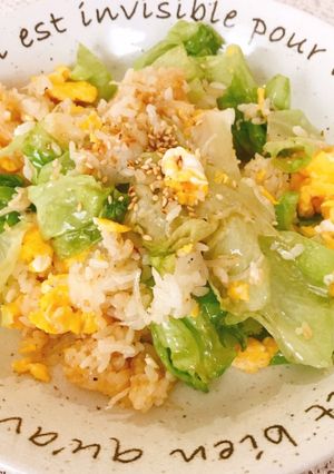 簡単うまい☆しらすとレタスの卵チャーハン-レシピのメイン写真