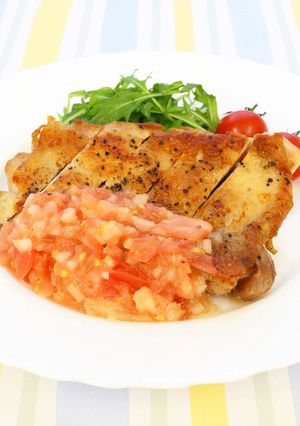 チキンソテー＊ハーブ香るトマトソース＊-レシピのメイン写真
