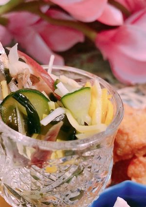 胡瓜と小鰯の酢の物-レシピのメイン写真
