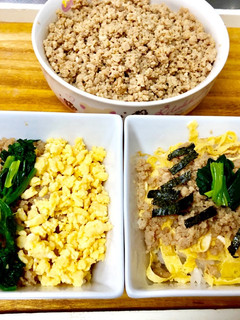 基本の鶏そぼろ☆そぼろ丼☆二色丼☆弁当等-レシピのメイン写真