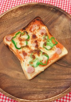 【時短】魚焼きグリルで簡単ピザトースト-レシピのメイン写真