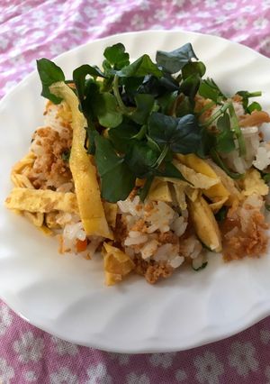 クレソンのちらし寿司-レシピのメイン写真