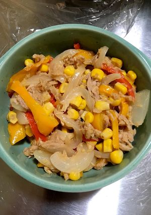 素材の甘み！新玉ねぎとパプリカツナ炒め-レシピのメイン写真