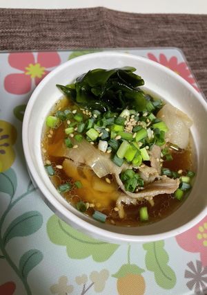 節約時短*豚肉のつけ汁 そうめん、麺-レシピのメイン写真