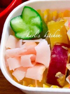 簡単スライスハムフラワー お花-レシピのメイン写真