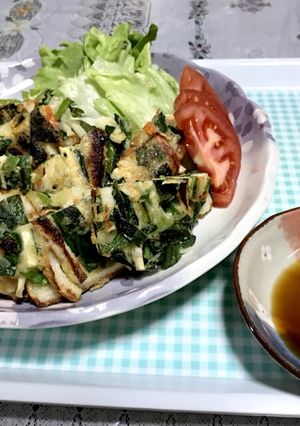 たけのことニラのもちもちチヂミ-レシピのメイン写真